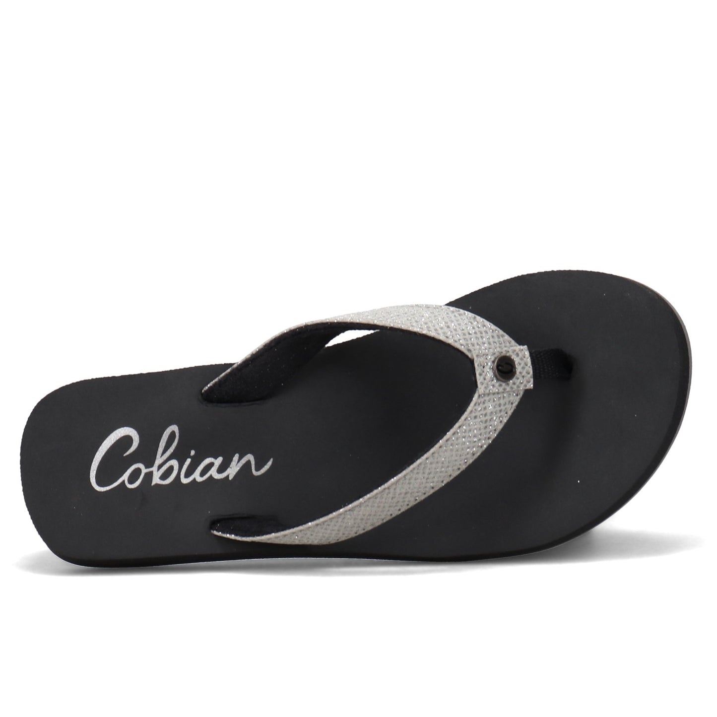 Peltz Shoes Women's Cobian Fiesta Skinny Bounce Flip Flop WHITE FSB13-WHITE
