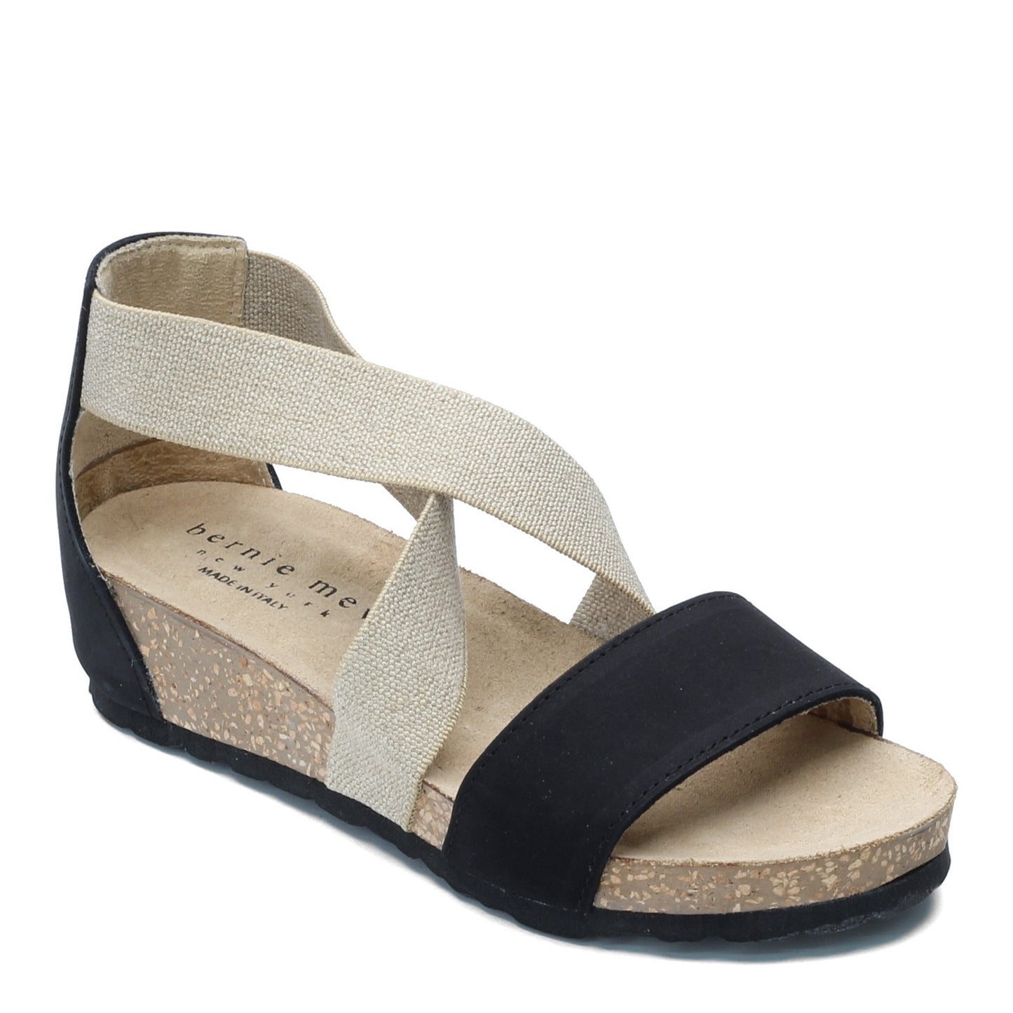 Peltz Shoes Women's Bernie Mev G103 Sandal BLACK G103-BLACK