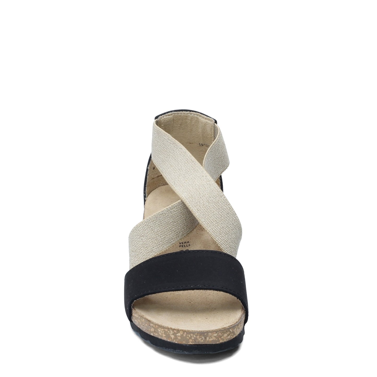 Peltz Shoes Women's Bernie Mev G103 Sandal BLACK G103-BLACK