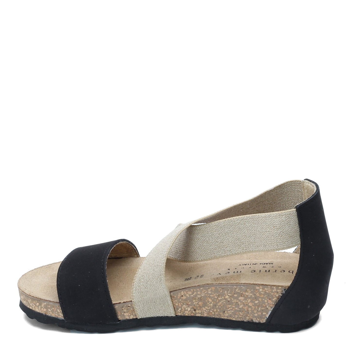 Peltz Shoes Women's Bernie Mev G103 Sandal BLACK G103-BLACK
