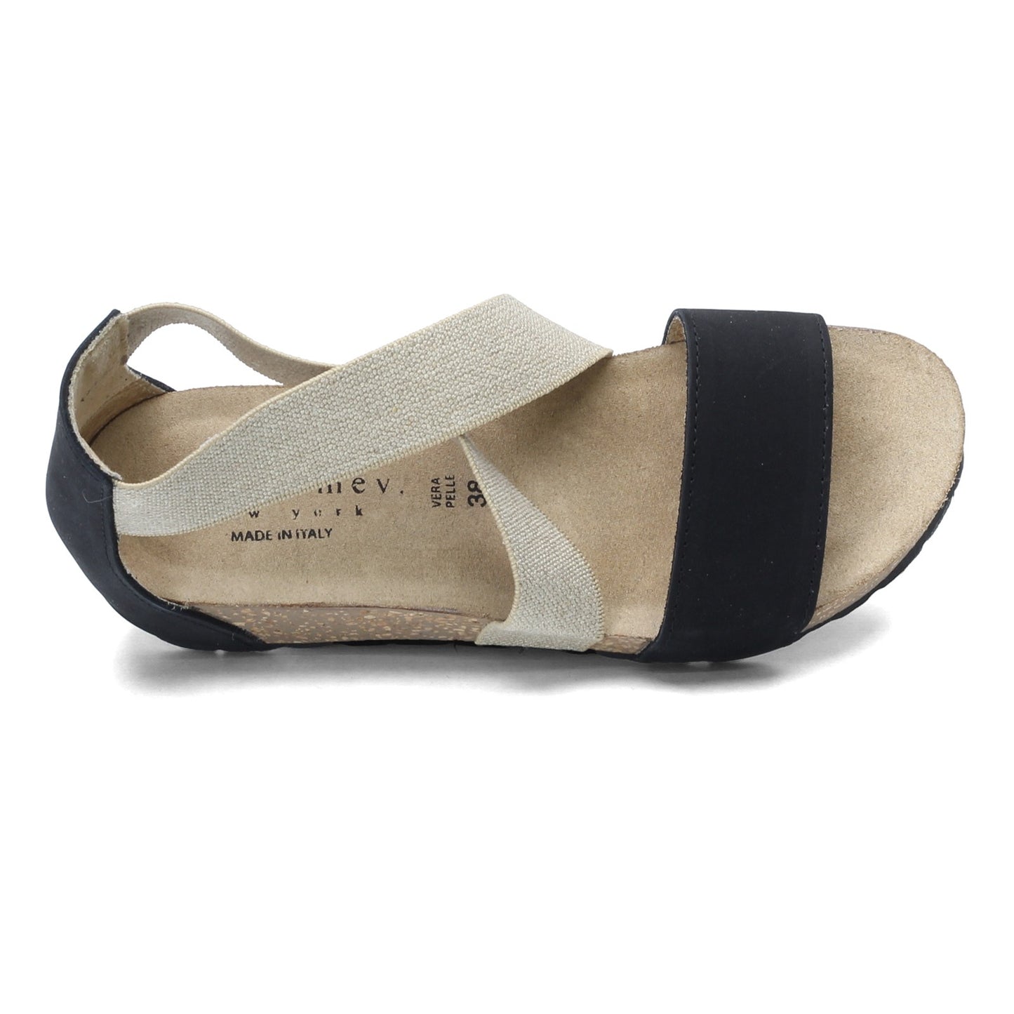 Peltz Shoes Women's Bernie Mev G103 Sandal BLACK G103-BLACK