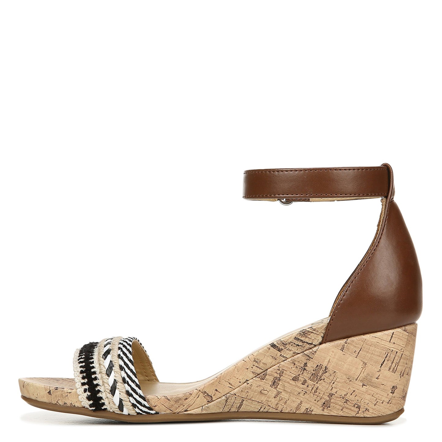 Peltz Shoes Women's Naturalizer Areda Sandal DARK BROWN G1779M2202
