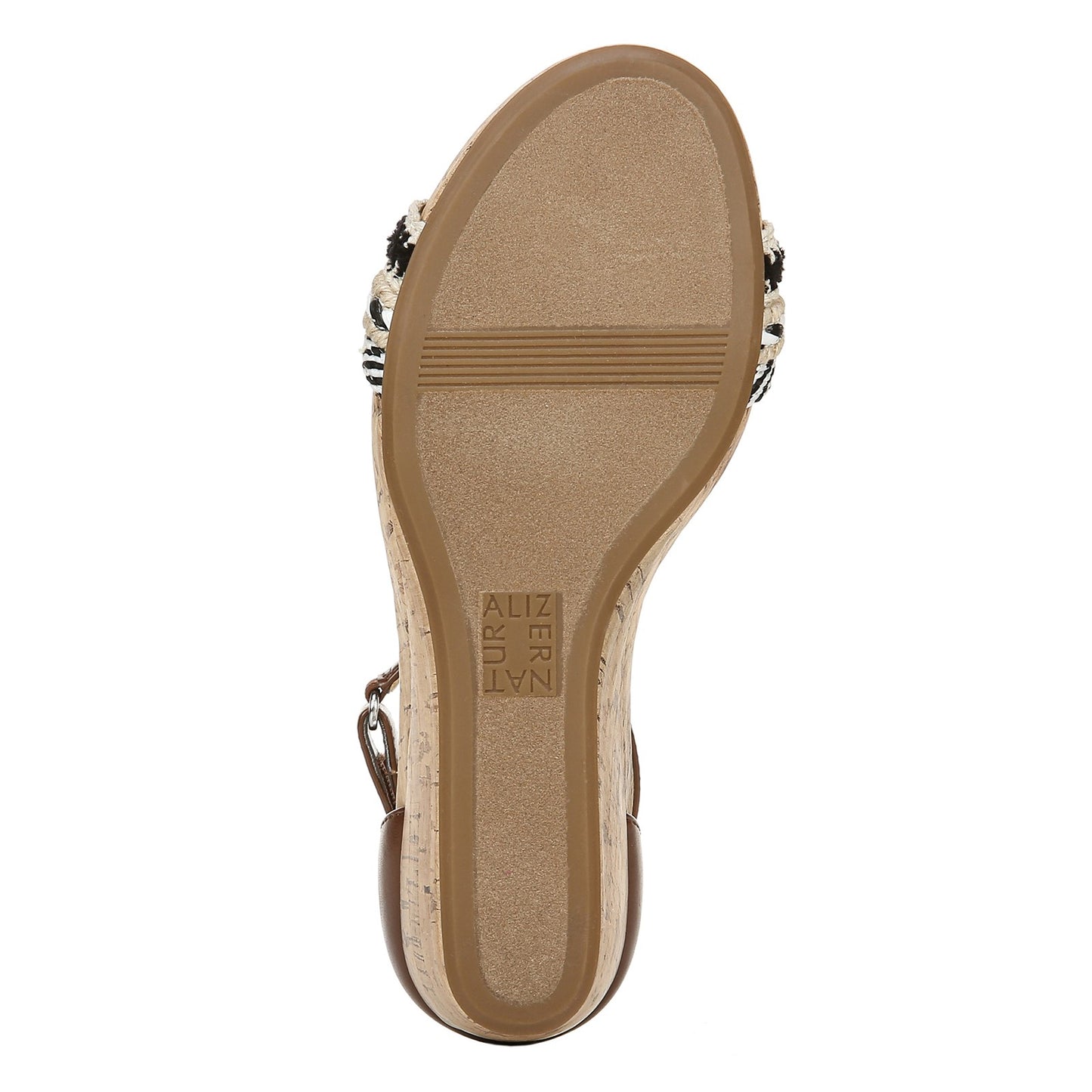 Peltz Shoes Women's Naturalizer Areda Sandal DARK BROWN G1779M2202