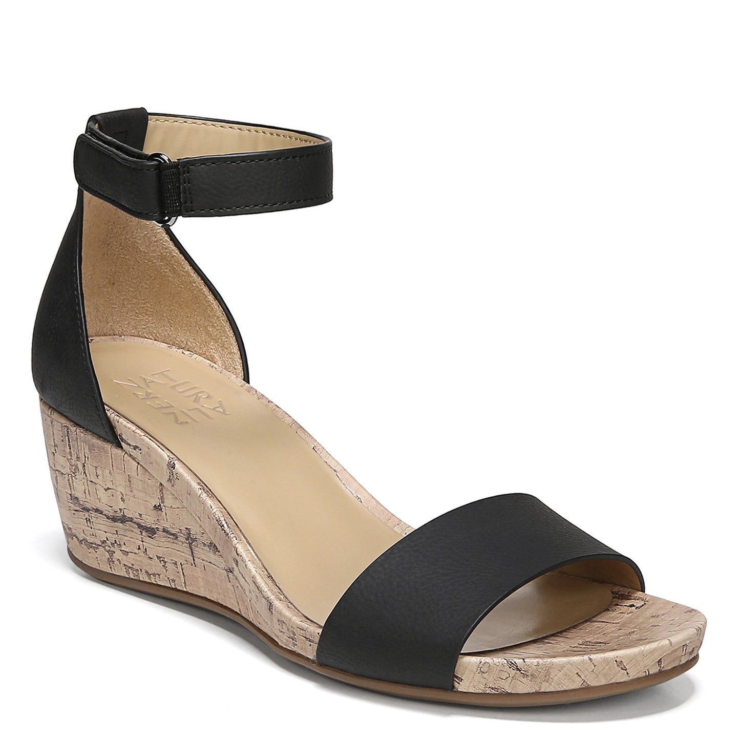 Peltz Shoes Women's Naturalizer Areda Sandal BLACK G1779S1001