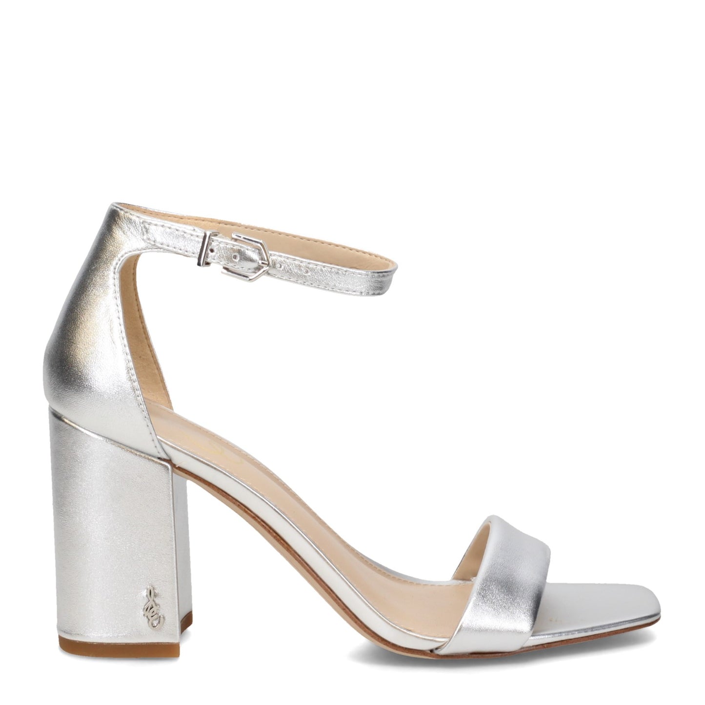 Peltz Shoes Women's Sam Edelman Daniella Sandal SILVER G2191LB903