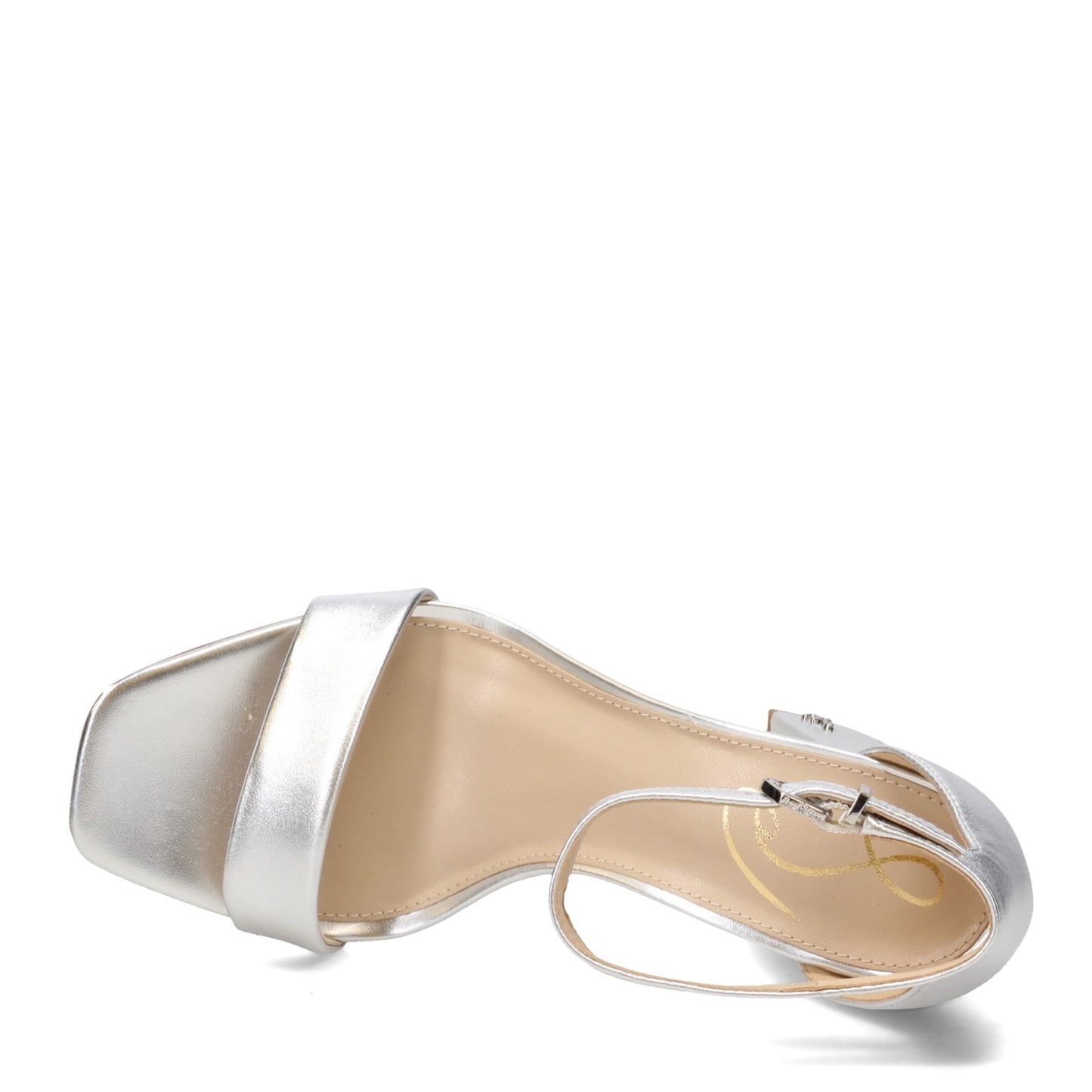 Peltz Shoes Women's Sam Edelman Daniella Sandal SILVER G2191LB903