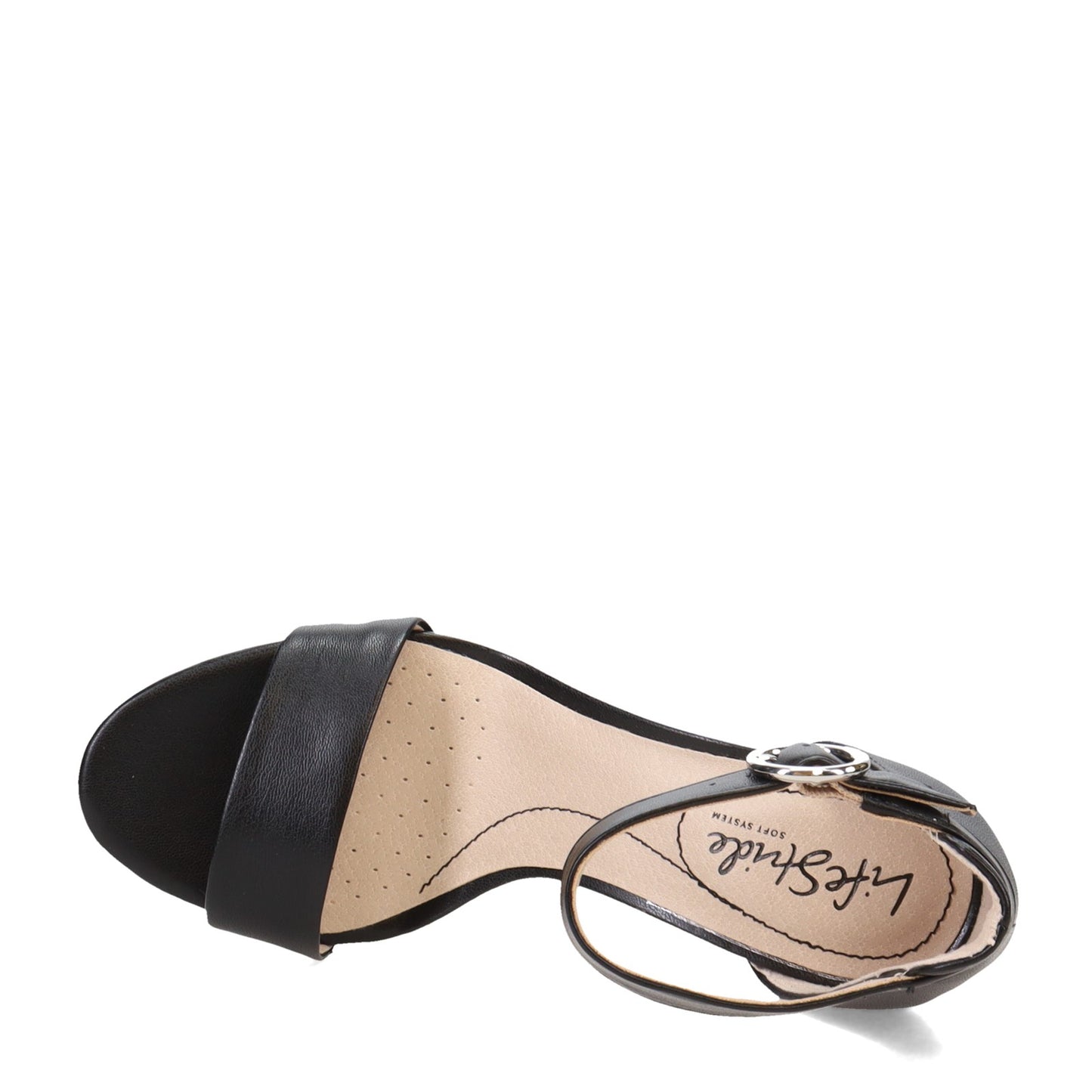 Peltz Shoes Women's LifeStride Averly Sandal Black G4913S4004