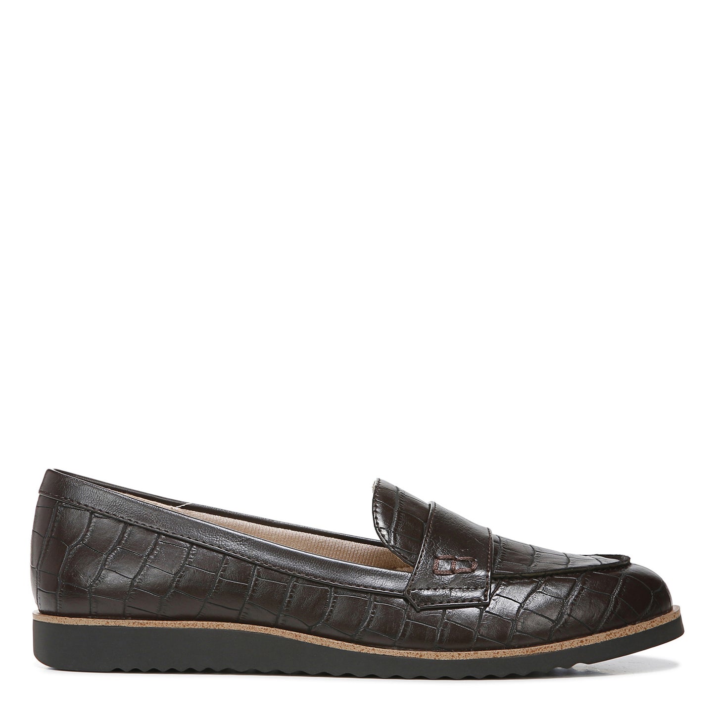 Peltz Shoes Women's LifeStride Zee Loafer Brown Croc G5283S3201