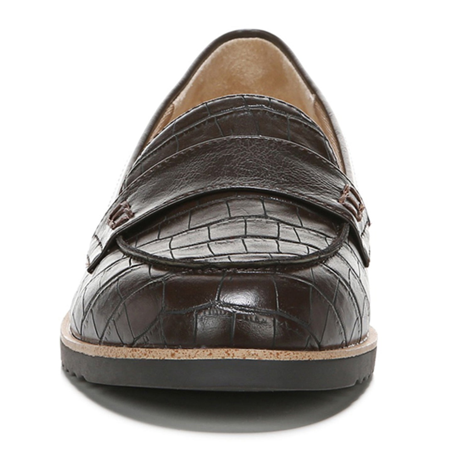 Peltz Shoes Women's LifeStride Zee Loafer Brown Croc G5283S3201
