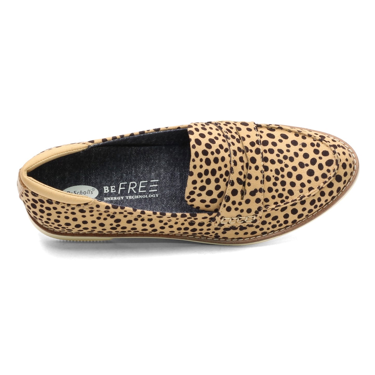 Peltz Shoes Women's Dr Scholls Cypress Loafer TAN BLACK G7721F2201