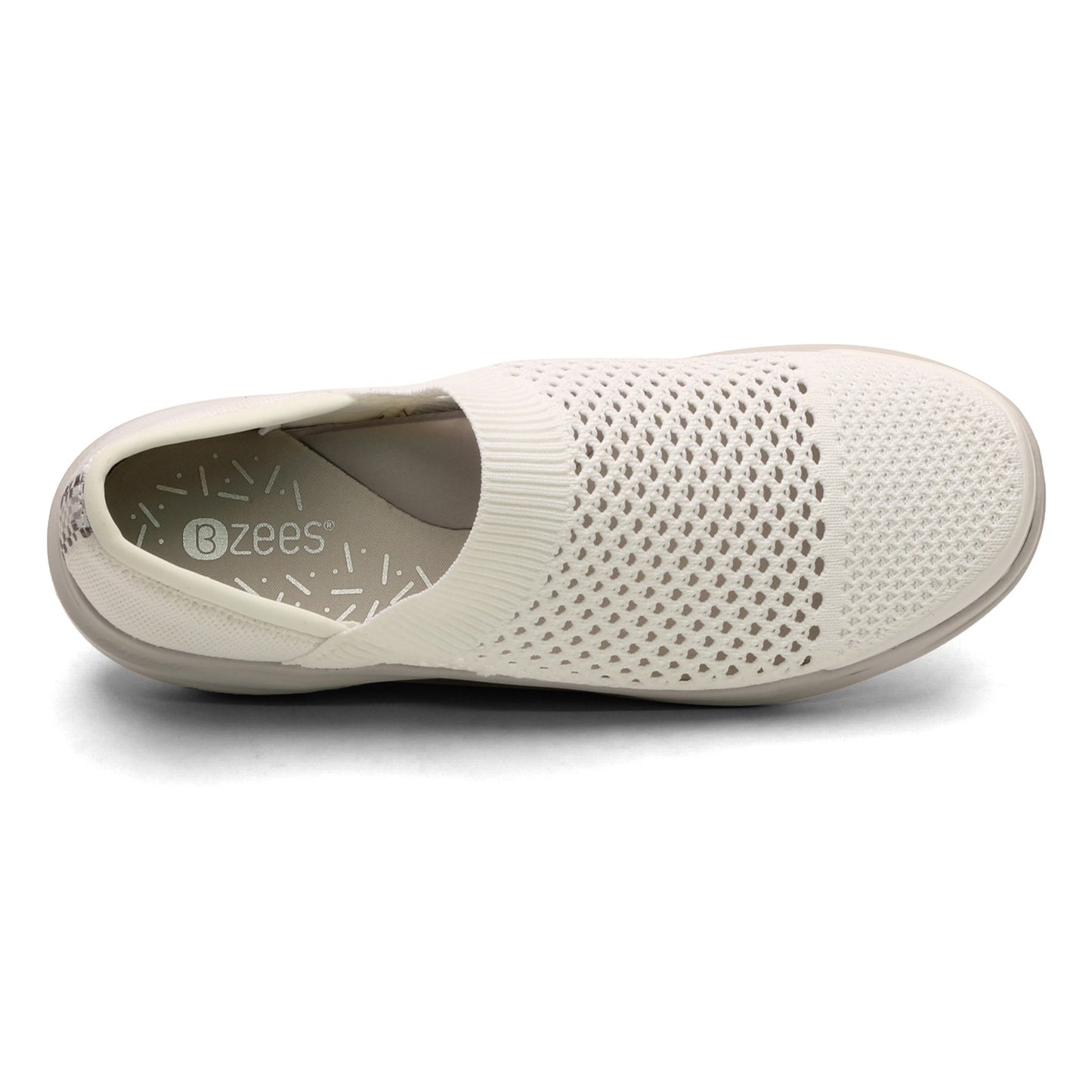 Peltz Shoes Women's Bzees Charlie Slip-On WHITE G8298F1100