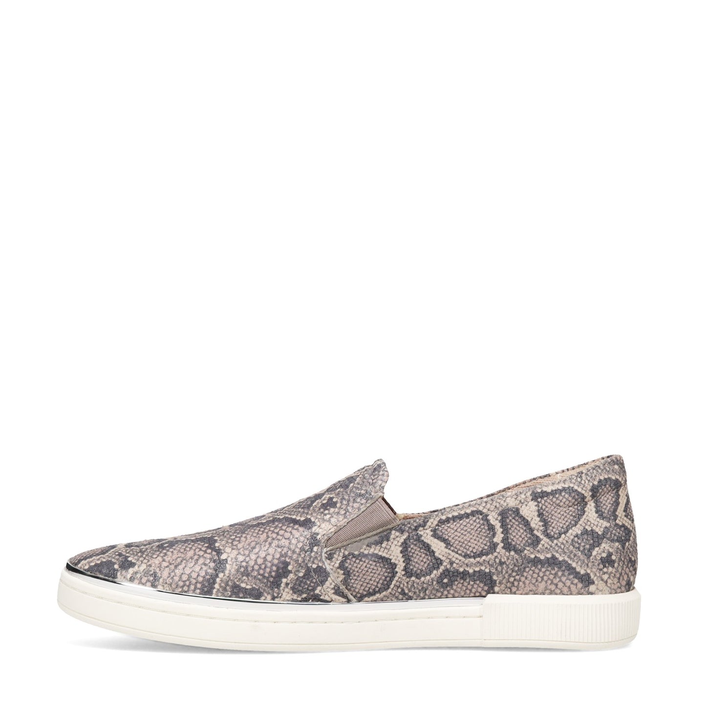 Peltz Shoes Women's Naturalizer Zola Slip-On PEWTER SNAKE G8653L1100