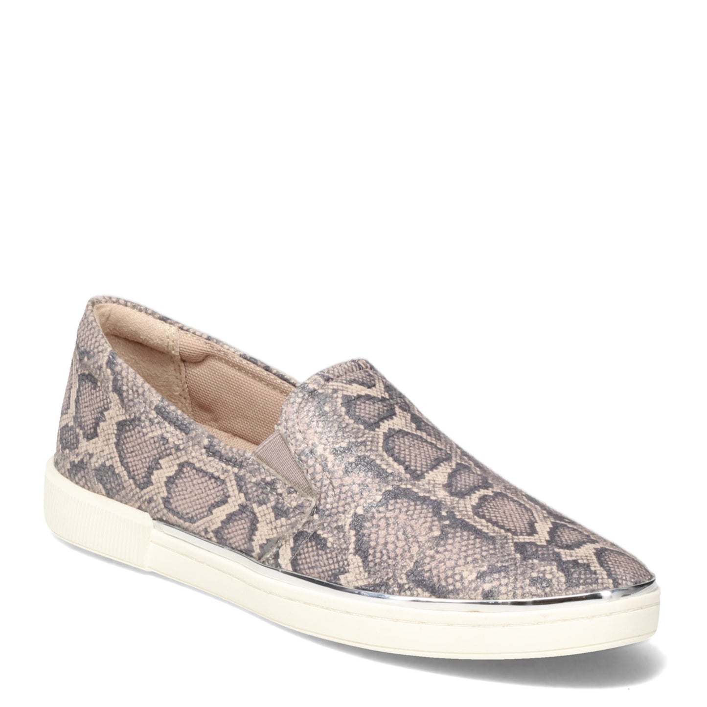 Peltz Shoes Women's Naturalizer Zola Slip-On PEWTER SNAKE G8653L1100
