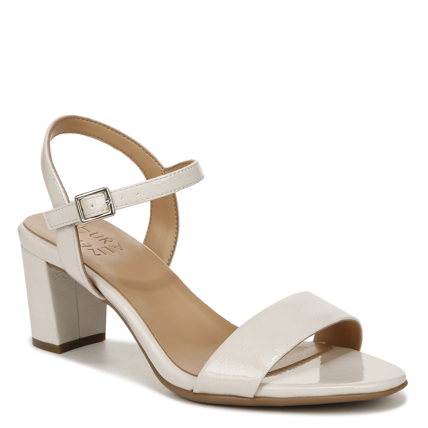 Peltz Shoes Women's Naturalizer Bristol Sandal SATIN PEARL G8660SA255