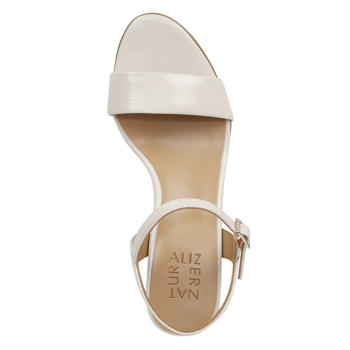 Peltz Shoes Women's Naturalizer Bristol Sandal SATIN PEARL G8660SA255