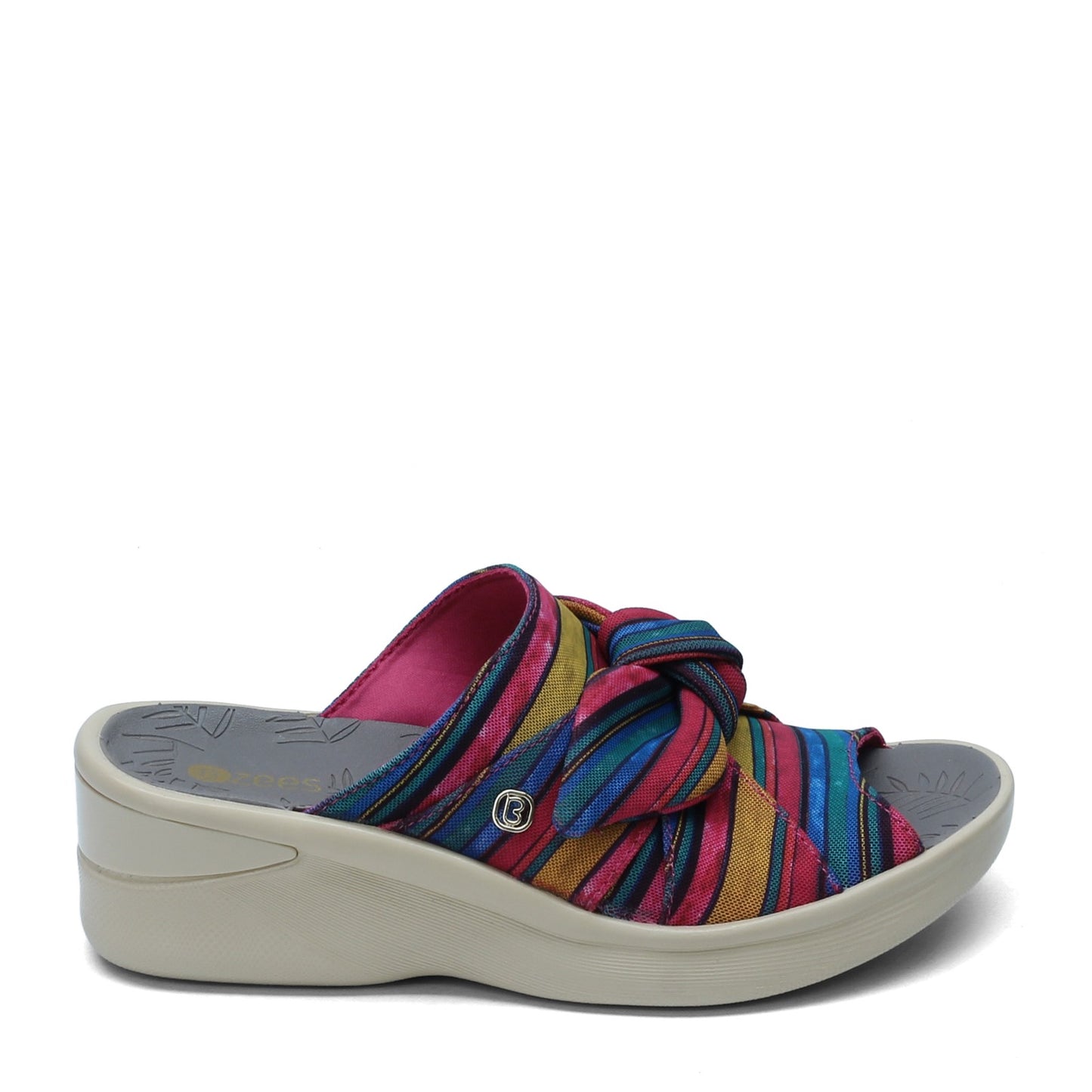 Peltz Shoes Women's BZees Smile Sandal PINK MULTI G8896F2650