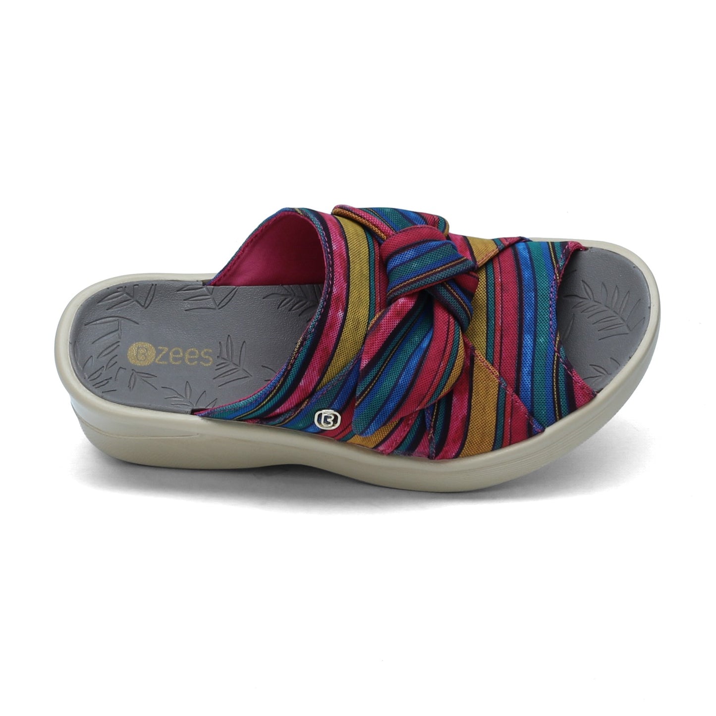 Peltz Shoes Women's BZees Smile Sandal PINK MULTI G8896F2650