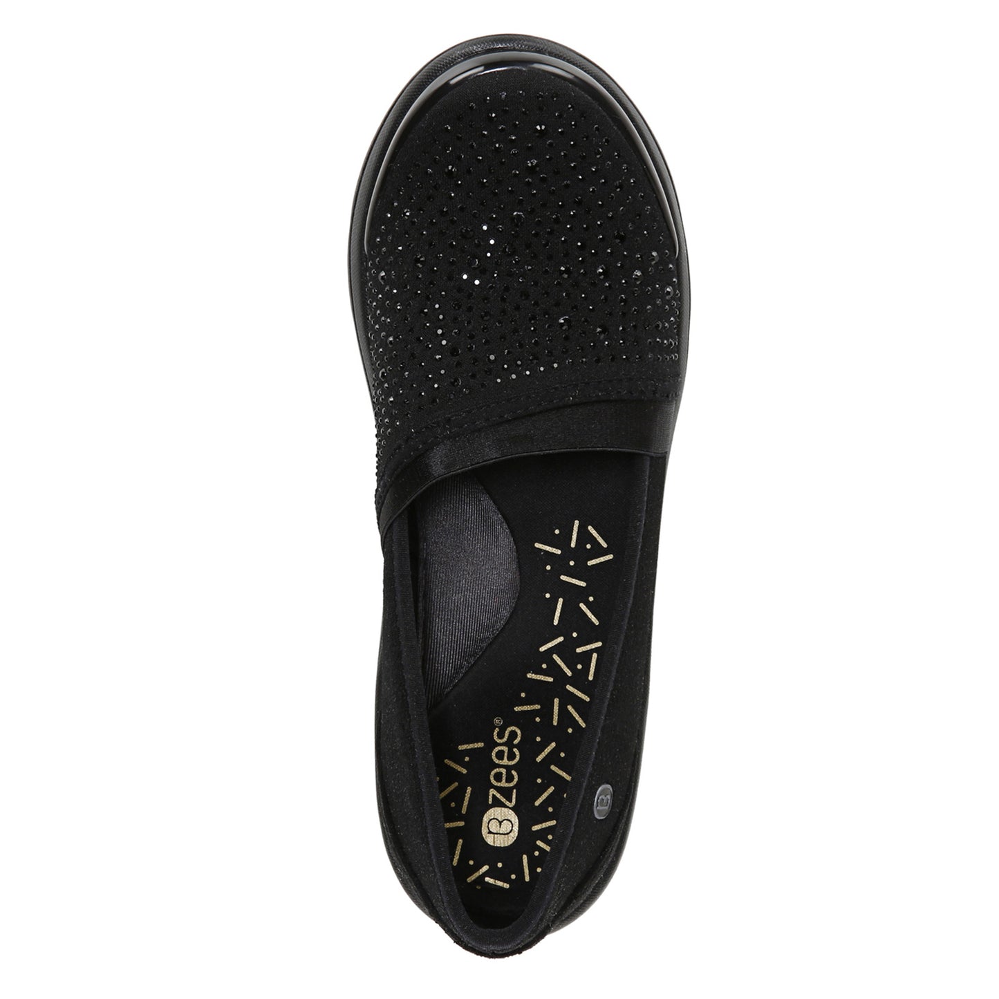 Peltz Shoes Women's BZees Red Hot Slip-On BLACK G9569F1003