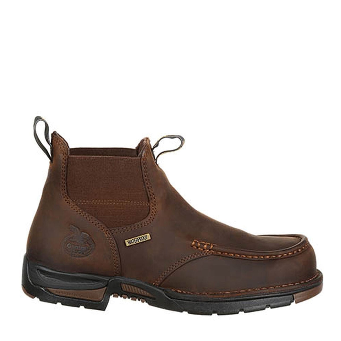 Peltz Shoes Men's Georgia Boot Athens Chelsea Waterproof Boot BROWN GB00156