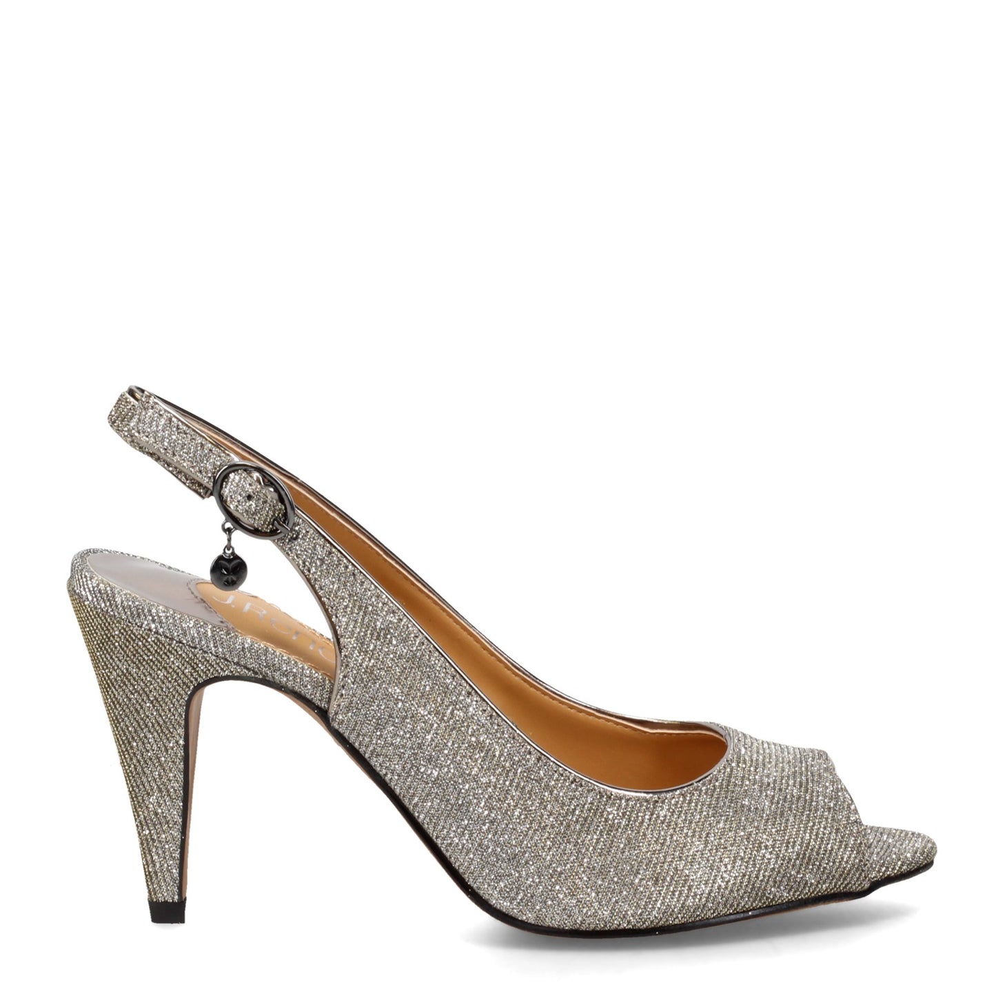 Peltz Shoes Women's J Renee Gervasi Sandal Pewter GERVASI-PEWTER