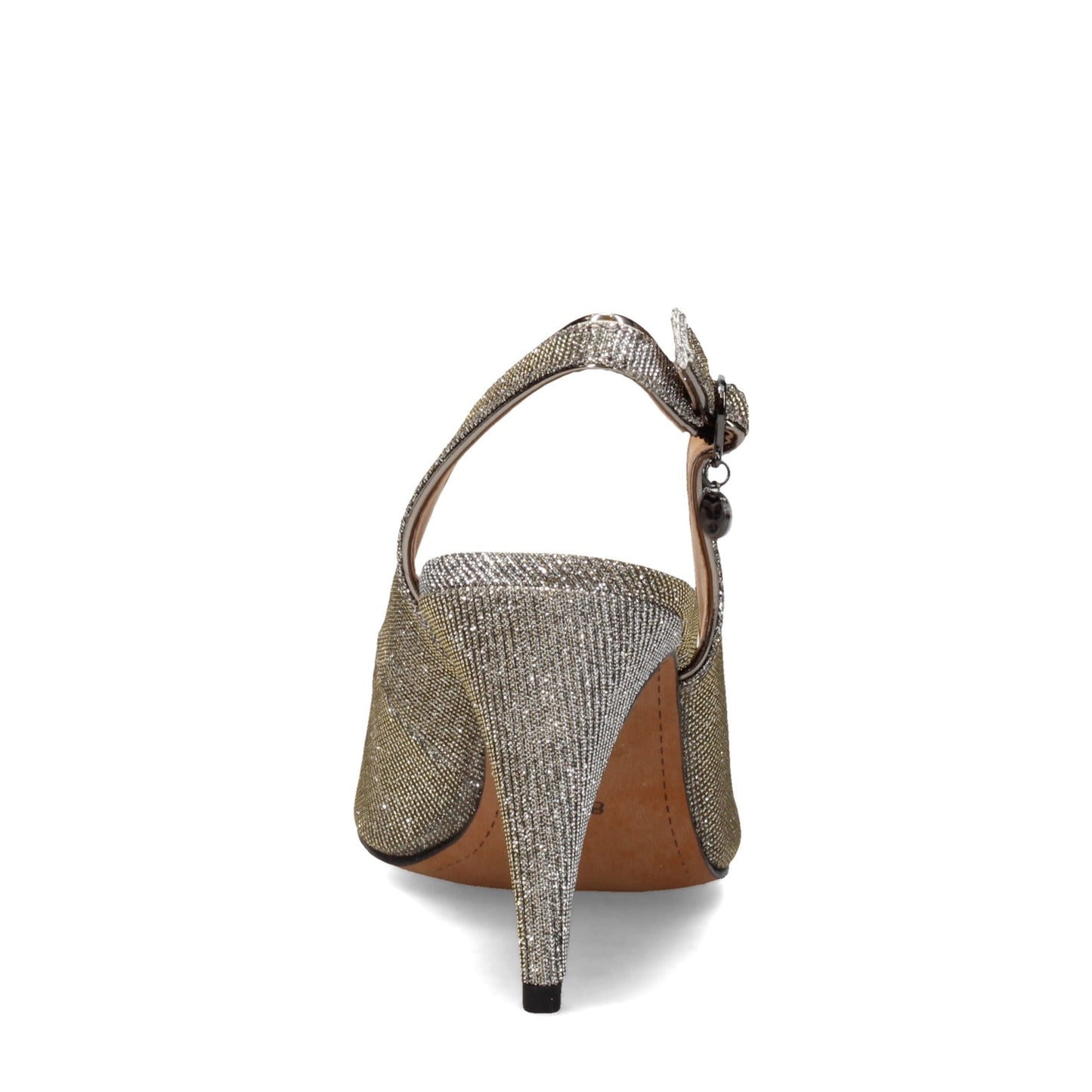 Peltz Shoes Women's J Renee Gervasi Sandal Pewter GERVASI-PEWTER