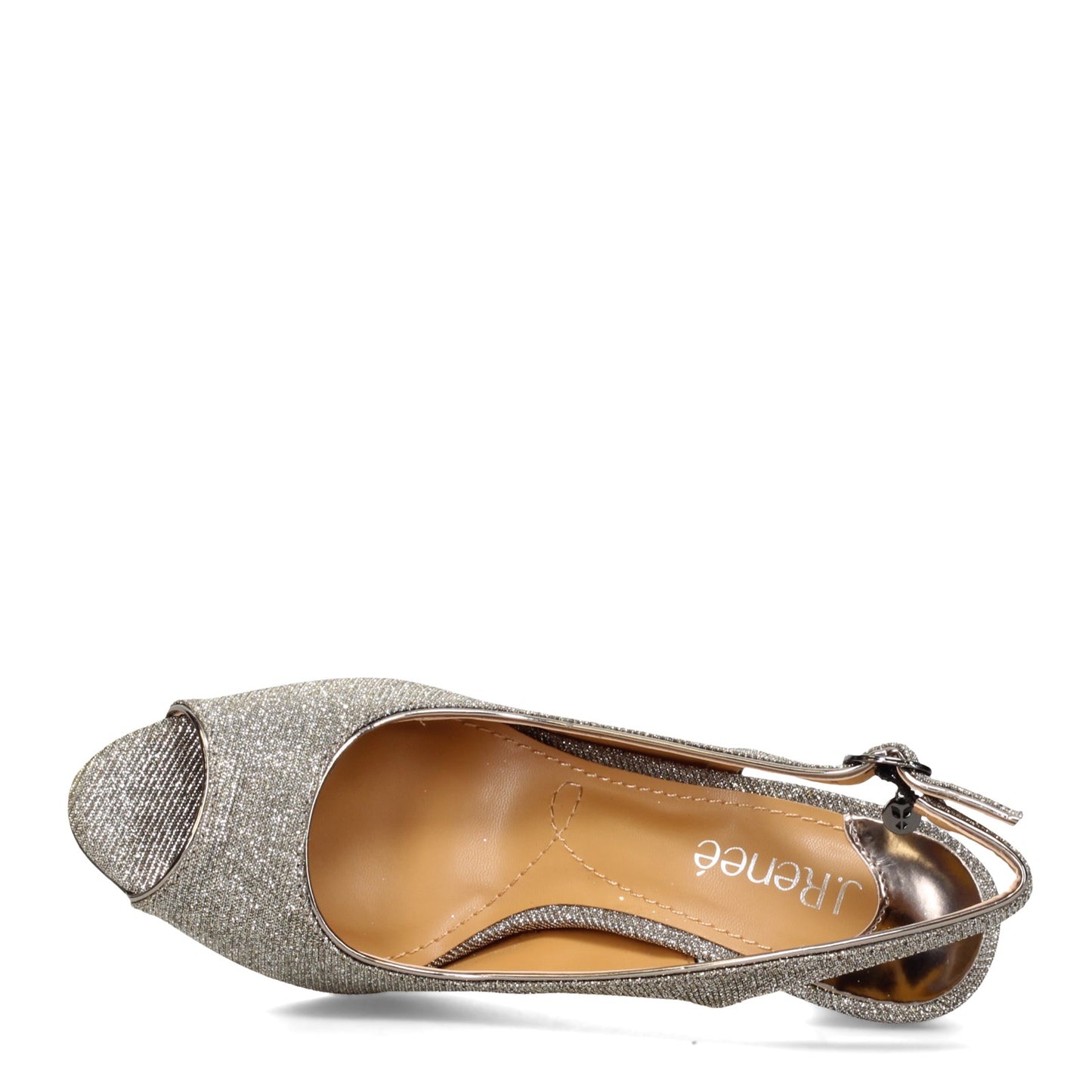 Peltz Shoes Women's J Renee Gervasi Sandal Pewter GERVASI-PEWTER