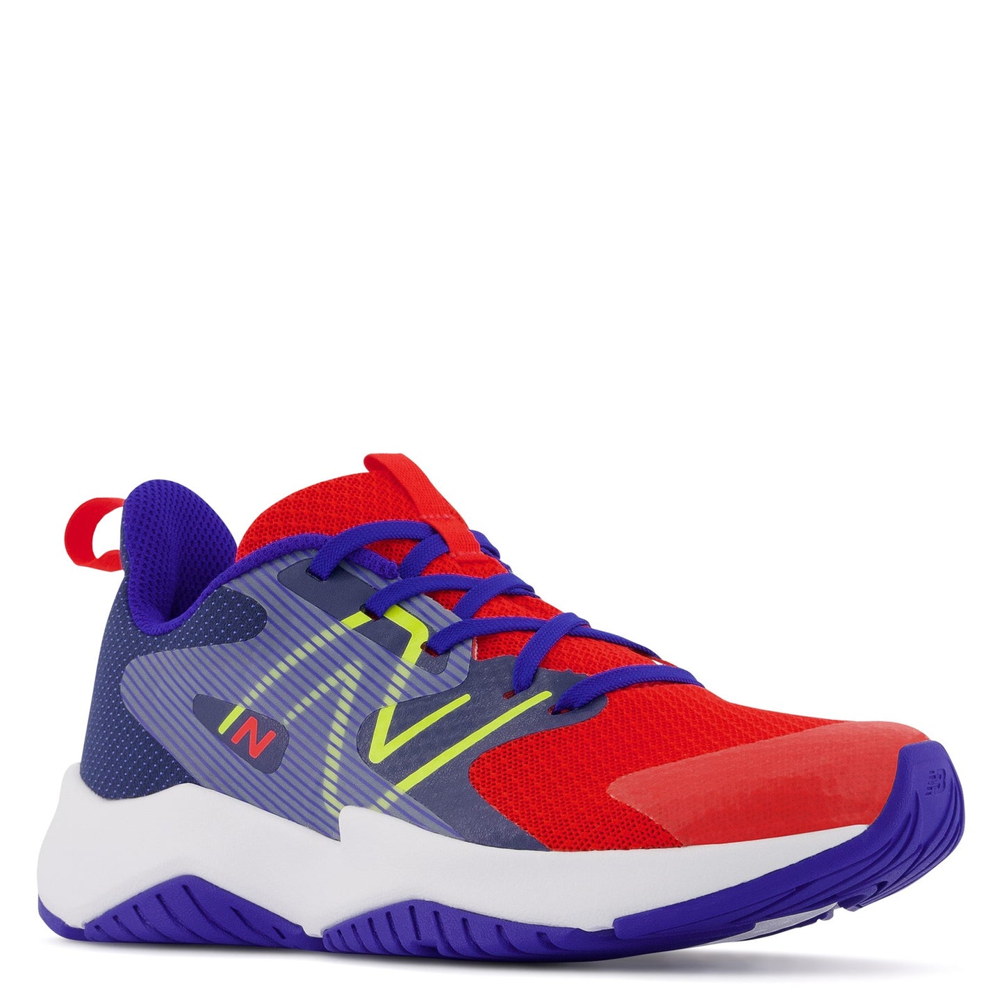 Peltz Shoes Boy's New Balance Rave Run v2 Sneaker - Big Kid RED BLUE GKRAVWR2