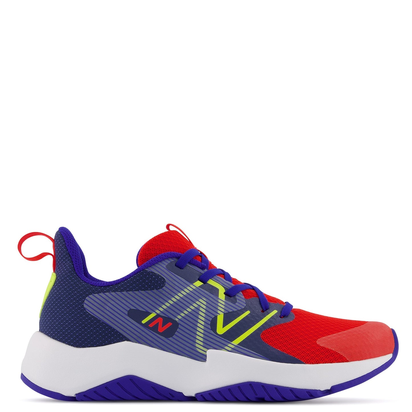Peltz Shoes Boy's New Balance Rave Run v2 Sneaker - Big Kid RED BLUE GKRAVWR2
