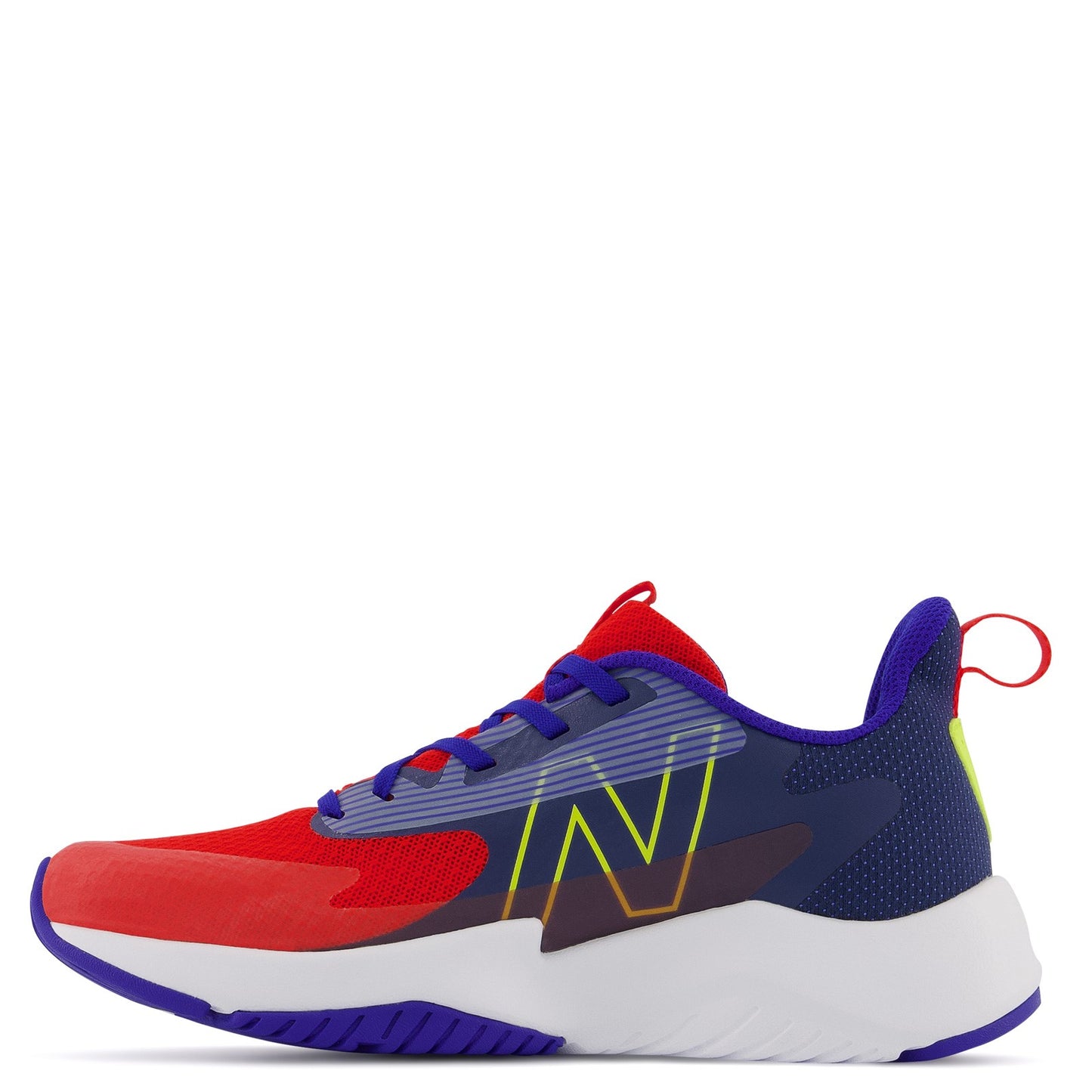 Peltz Shoes Boy's New Balance Rave Run v2 Sneaker - Big Kid RED BLUE GKRAVWR2