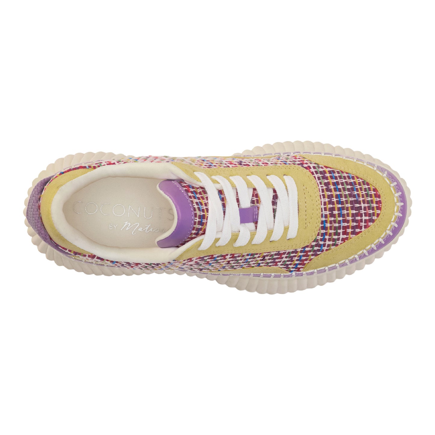 Peltz Shoes Women's Coconuts by Matisse Go To Sneaker YELLOW MULTI WOVEN GO TO YELLOW MULTI WOVEN