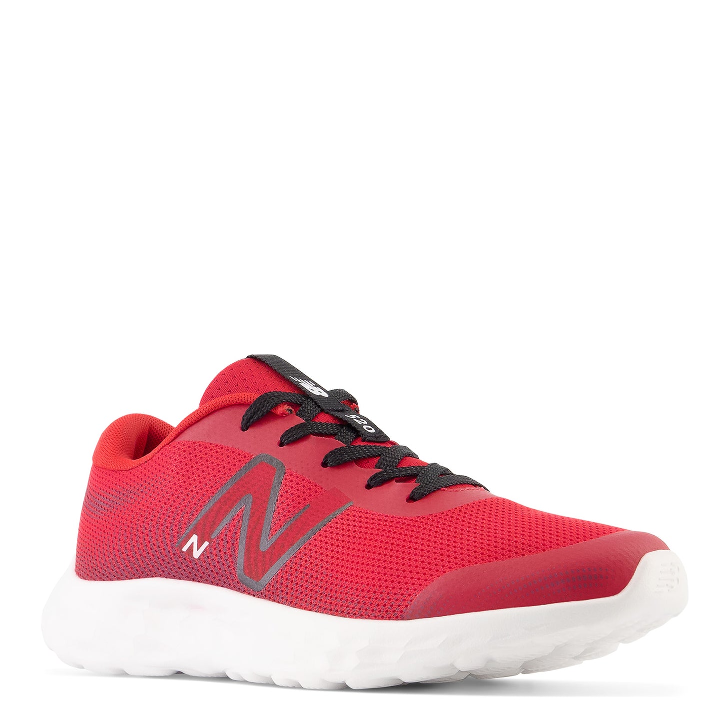 Peltz Shoes Boy's New Balance 520v8 Running Shoe – Big Kid RED WHITE BLACK GP520TR8