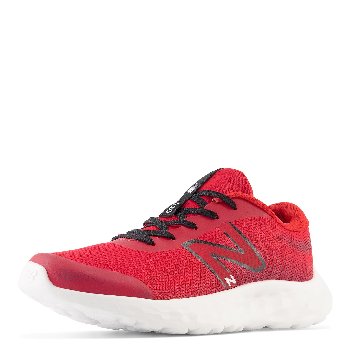 Peltz Shoes Boy's New Balance 520v8 Running Shoe – Big Kid RED WHITE BLACK GP520TR8