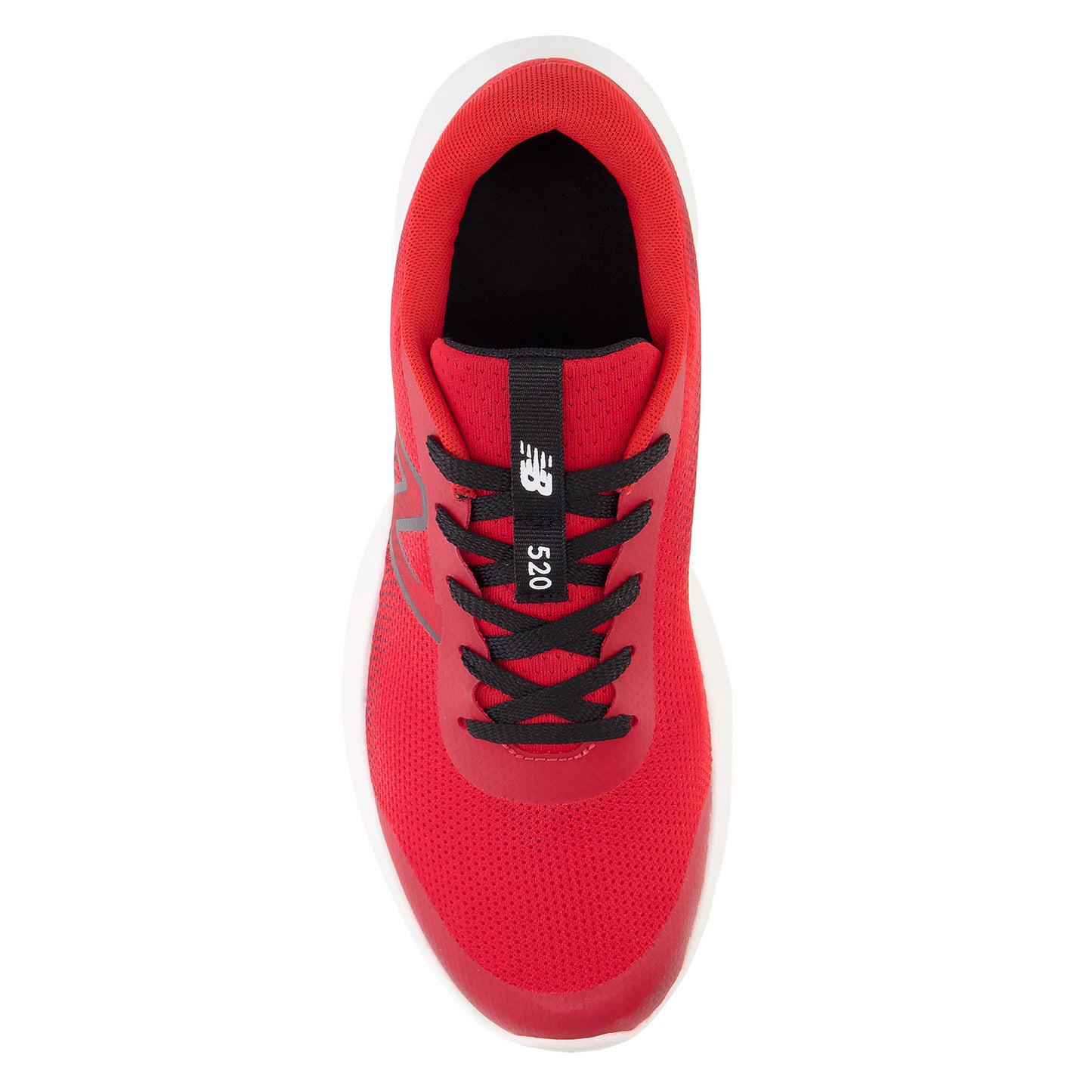 Peltz Shoes Boy's New Balance 520v8 Running Shoe – Big Kid RED WHITE BLACK GP520TR8