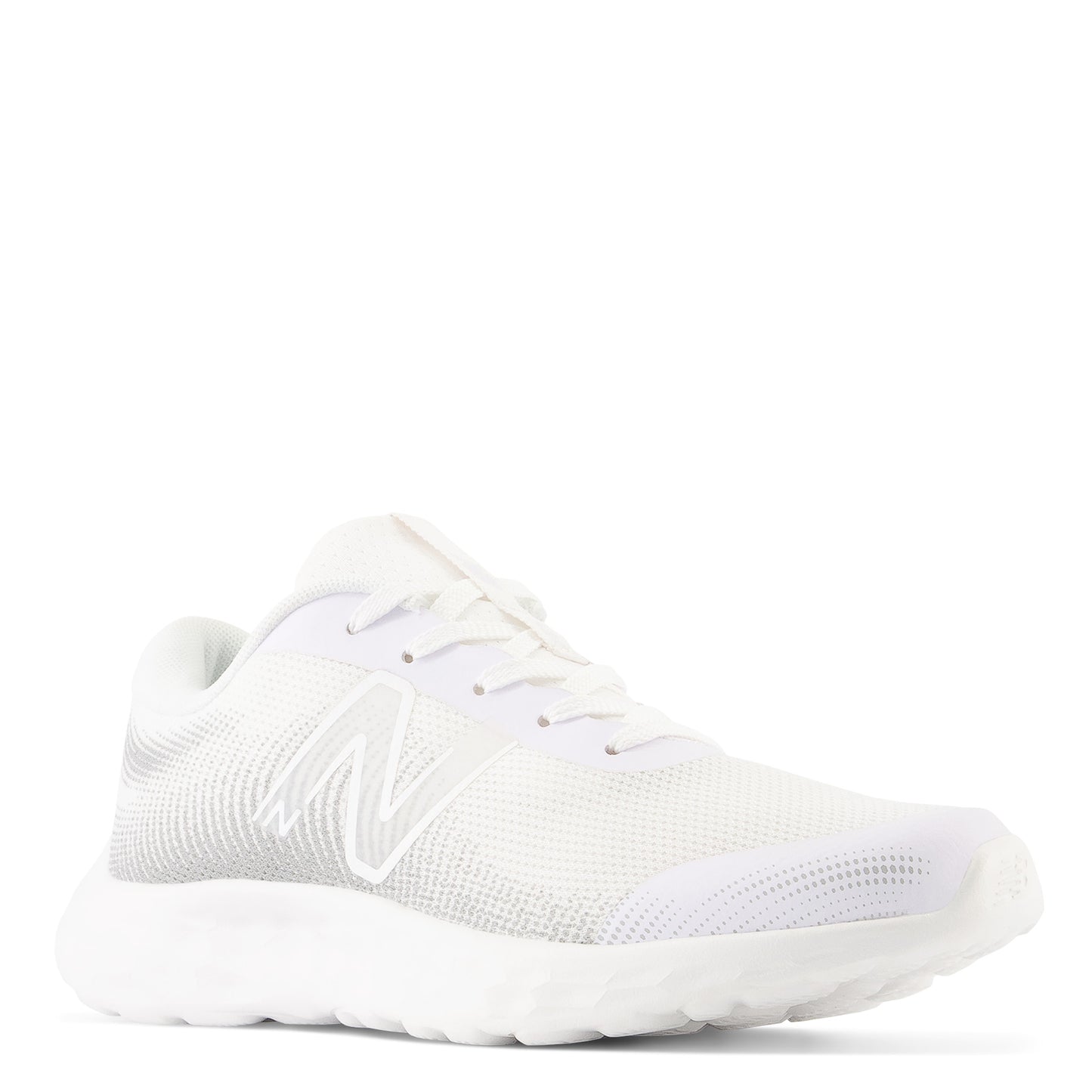 Peltz Shoes Girl's New Balance 520v8 Running Shoe – Big Kid WHITE GP520WW8