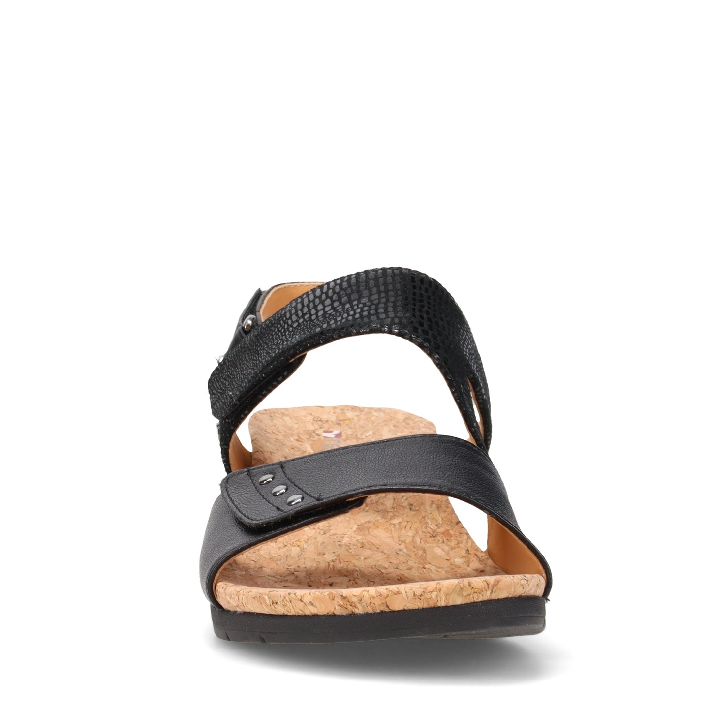 Peltz Shoes Women's Revere Grenada Sandal BLACK GRENADA-BLACK