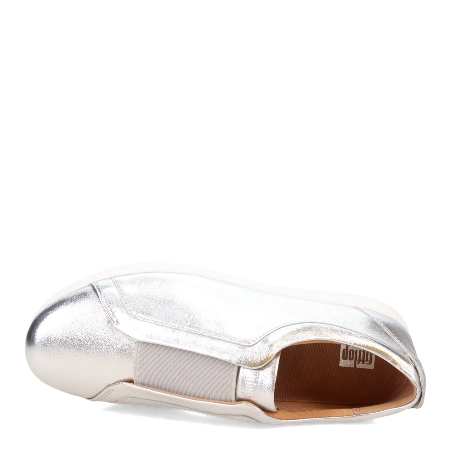 Peltz Shoes Women's FitFlop Rally Elastic Slip-On Silver GS2-011