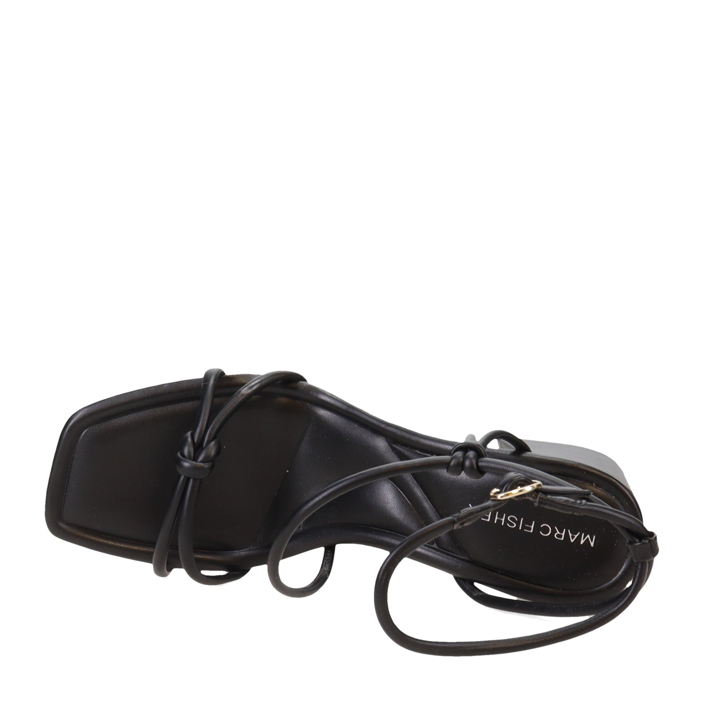 Peltz Shoes Women's Marc Fisher Gurion Sandal BLACK GURION-BLK01