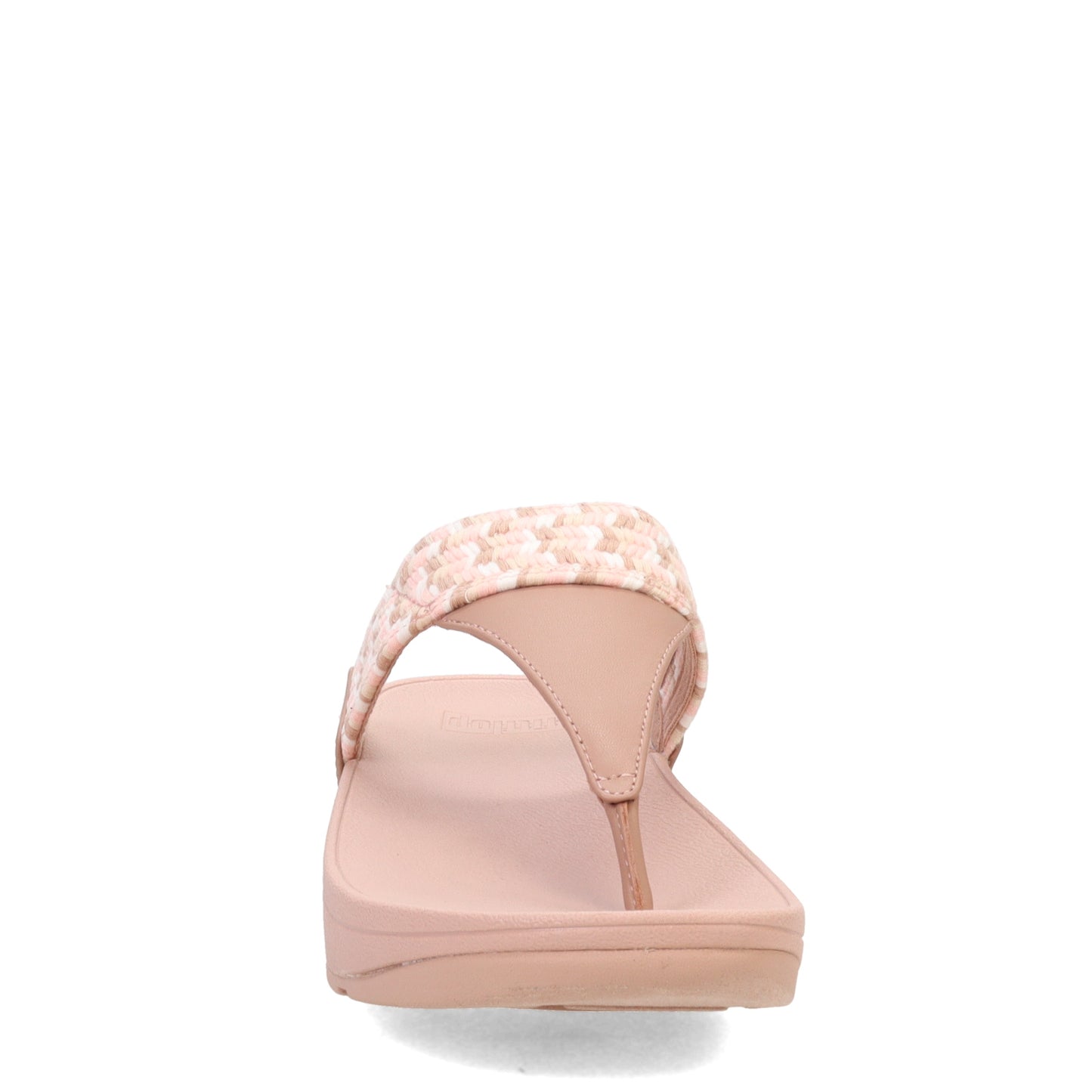 Peltz Shoes Women's FitFlop Lulu Art Webbing Thong Sandal Beige GY2-572