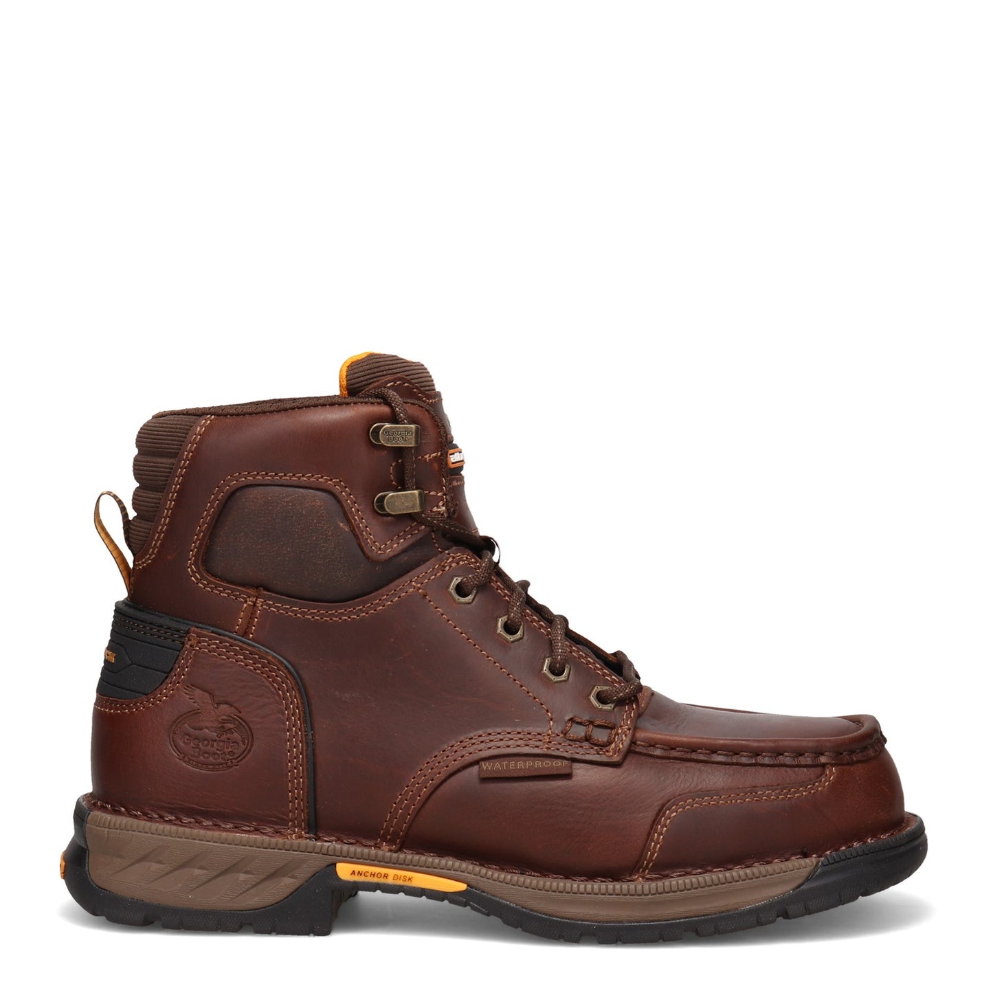 Peltz Shoes Men's Georgia Boot Athens 360 6in Steel Toe Work Boot BROWN GB00468