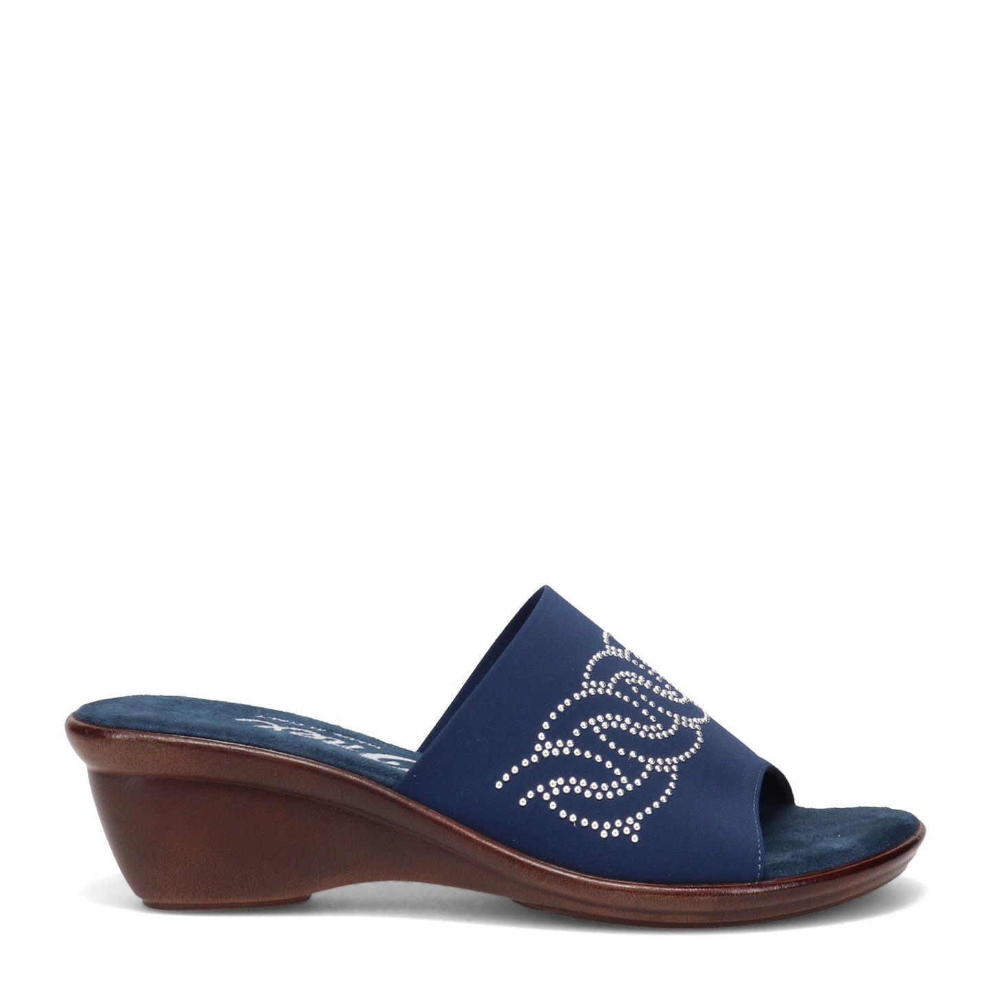 Peltz Shoes Women's Onex Gene Sandal NAVY GENE-NAVY