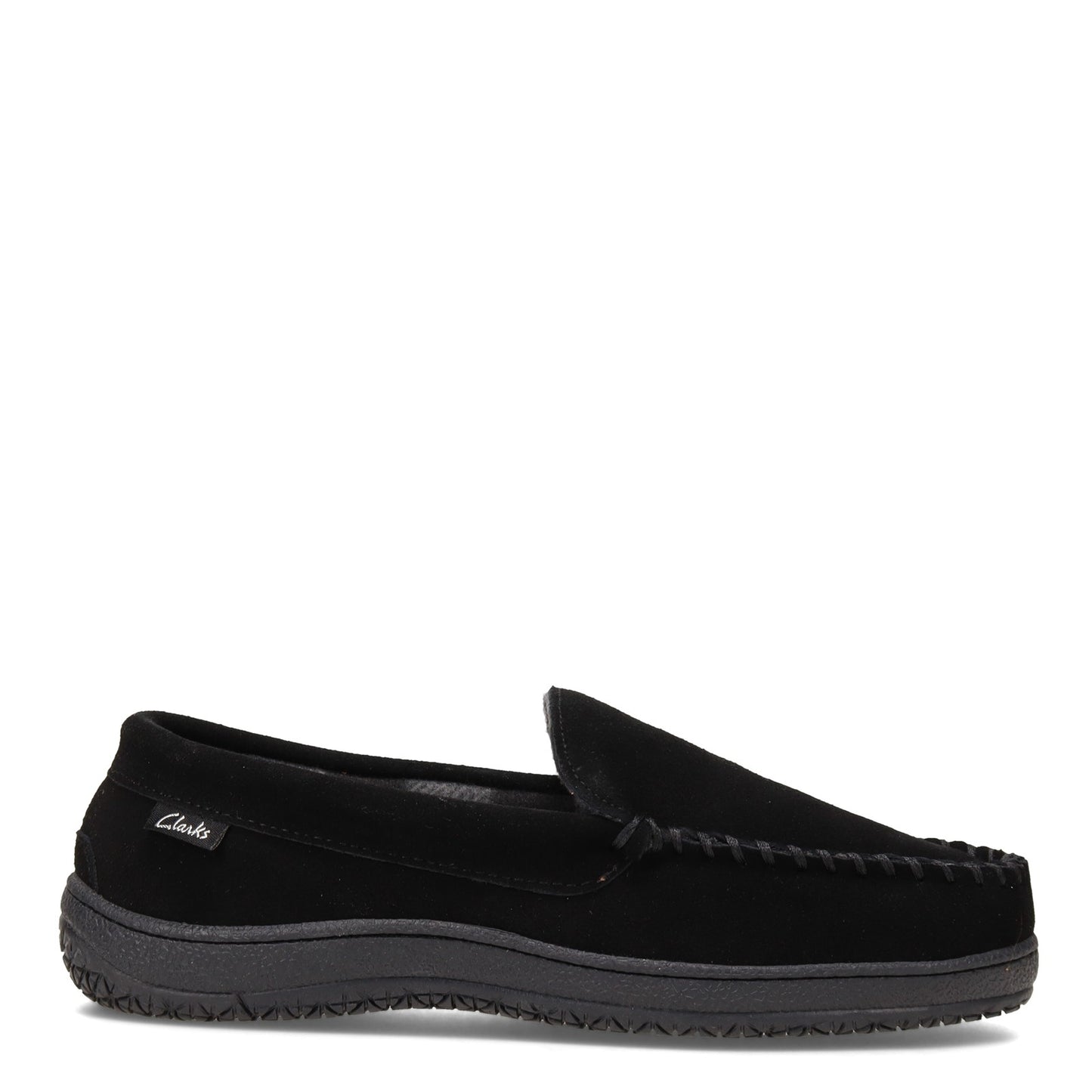 Peltz Shoes Men's Clarks Venetian Moc Slipper BLACK GF2448M-201