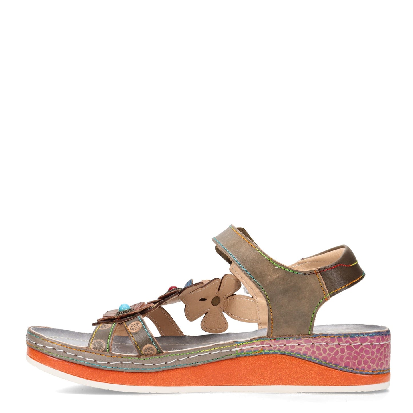 Peltz Shoes Women's L'Artiste by Spring Step Goodie Sandal Gray GOODIE-GRY