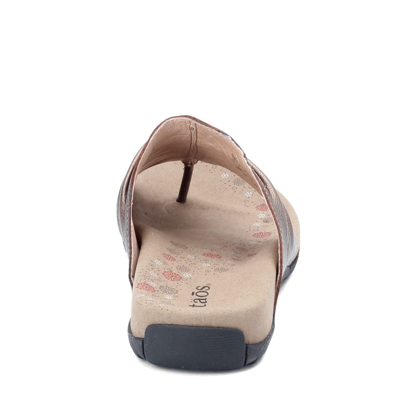 Peltz Shoes Women's Taos Gift 2 Sandal Cocoa Metallic GT2-12045 COMT