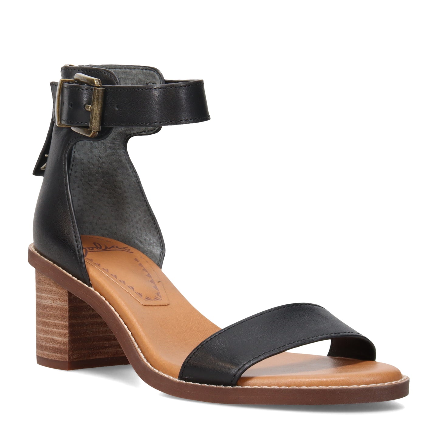 Peltz Shoes Women's Zodiac Ilsa Sandal BLACK H0148L1001