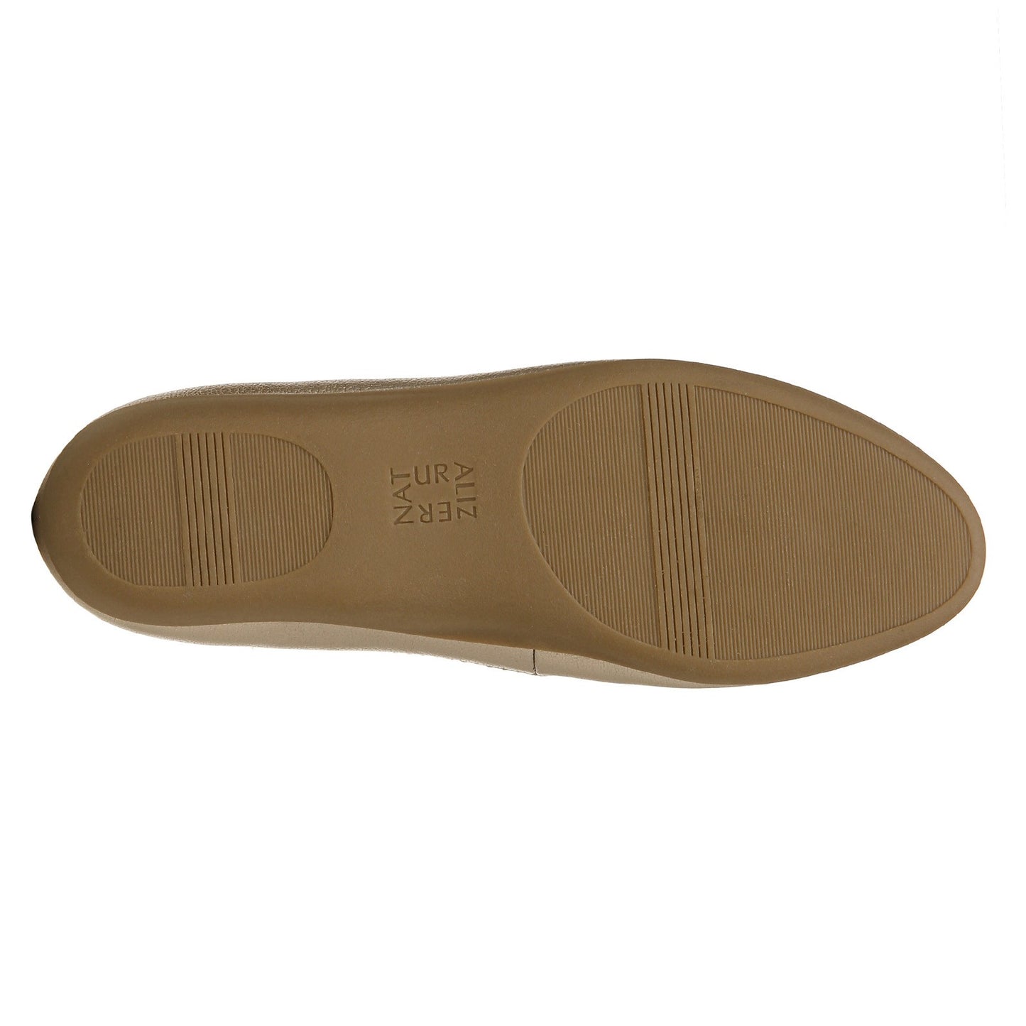 Peltz Shoes Women's Naturalizer Vivienne Flat WARM SILVER H1931S0254