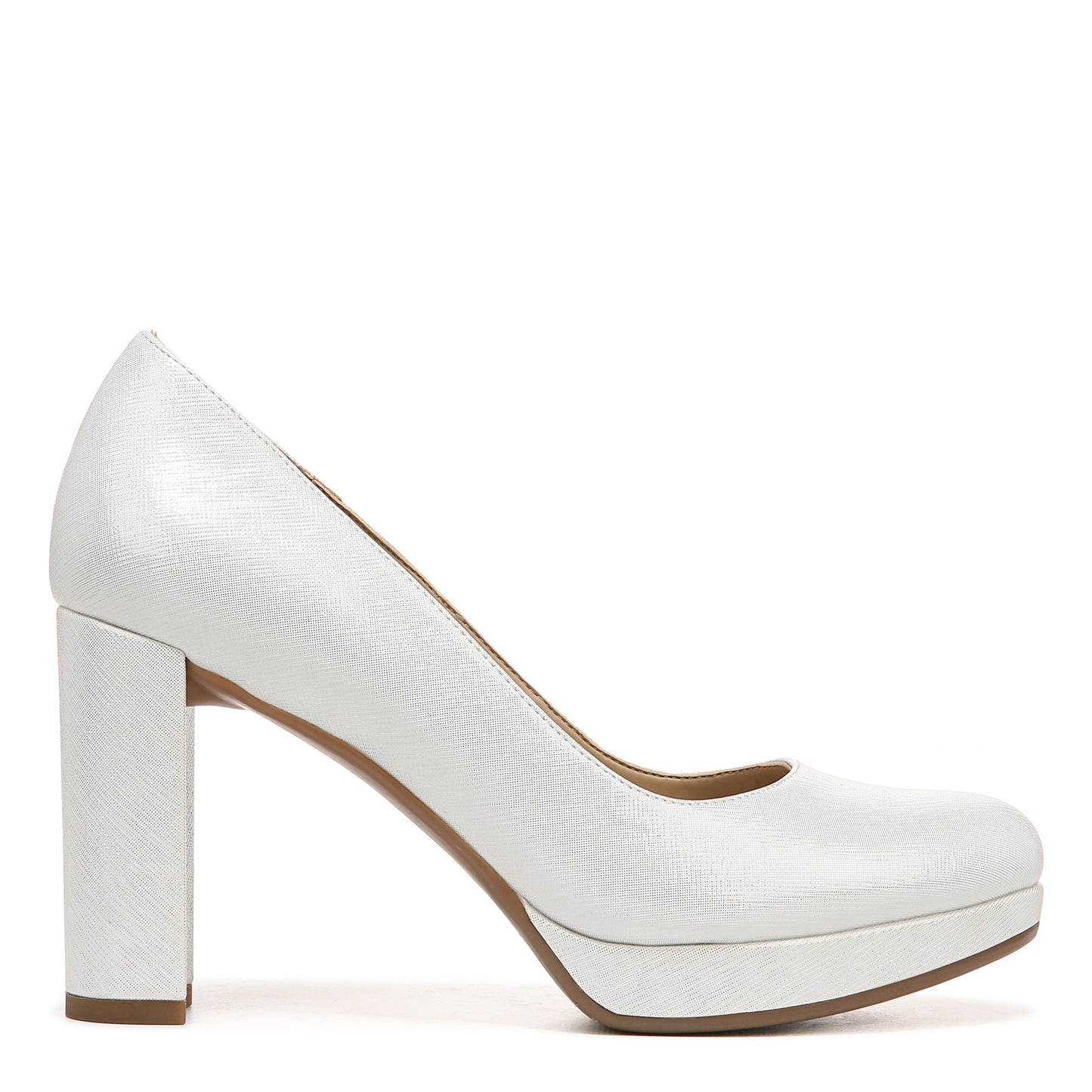 Peltz Shoes Women's Naturalizer Berlin Pump SILVER H1960S5021