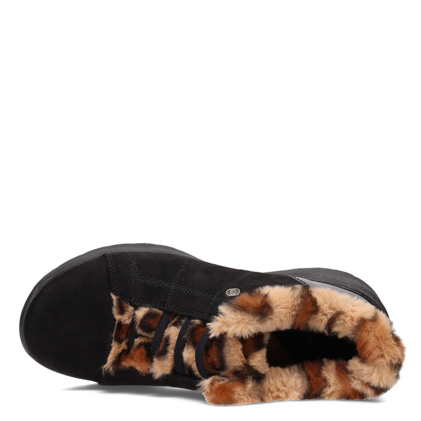 Peltz Shoes Women's BZees Golden Bootie BLACK / LEOPARD H2132F6200
