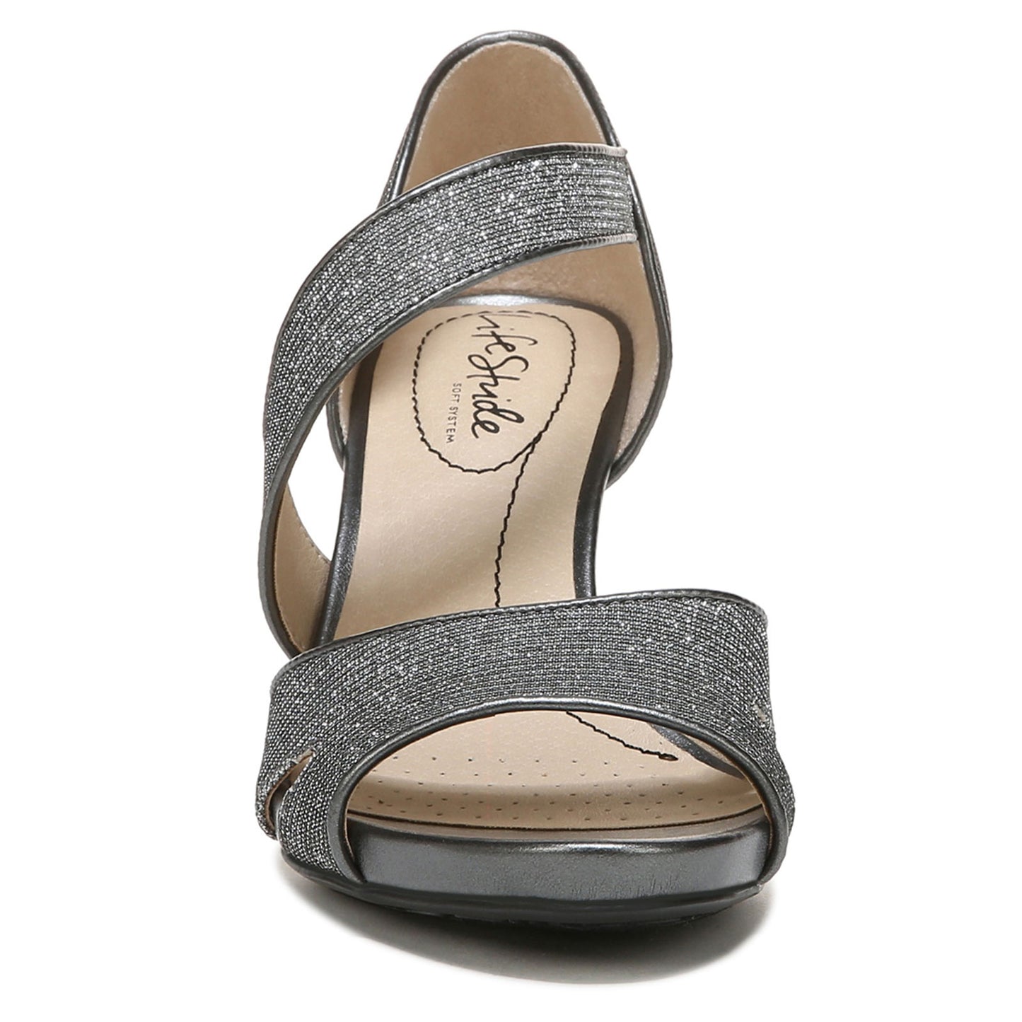 Peltz Shoes Women's LifeStride Mega Sandal Pewter H5058F2020