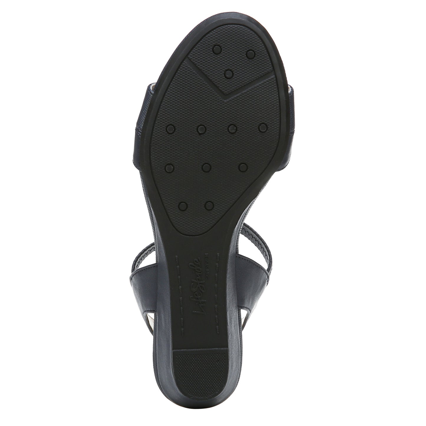 Peltz Shoes Women's LifeStride Yuma Sandal NAVY H5211S1400
