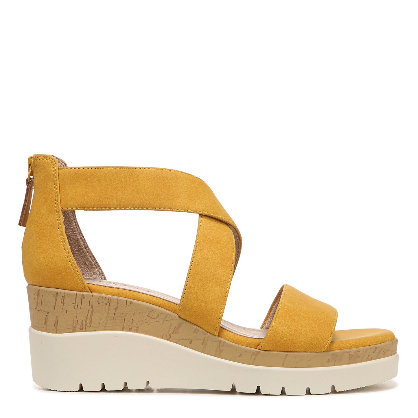 Peltz Shoes Women's SOUL Naturalizer Goodtimes Wedge Sandal YELLOW H5571S2700